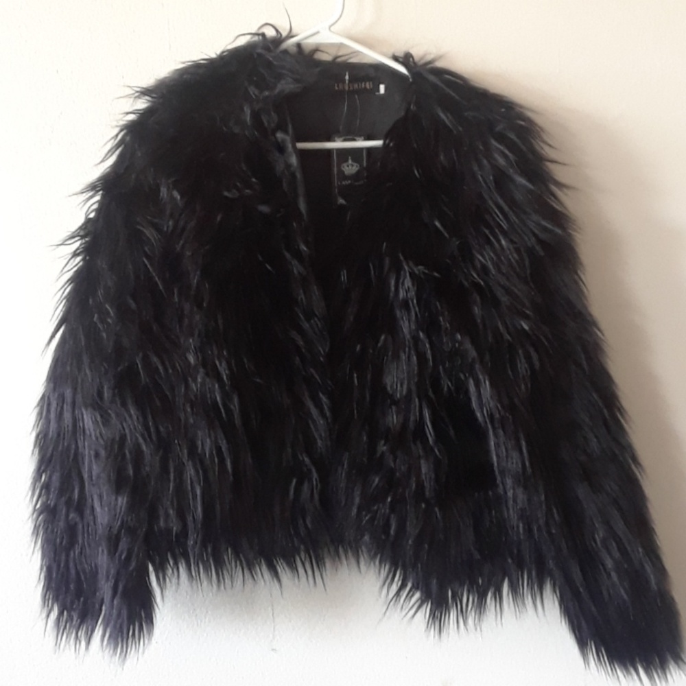 Faux fur jacket